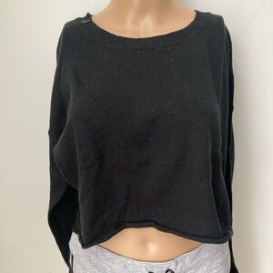 Fox knit cropped sweater